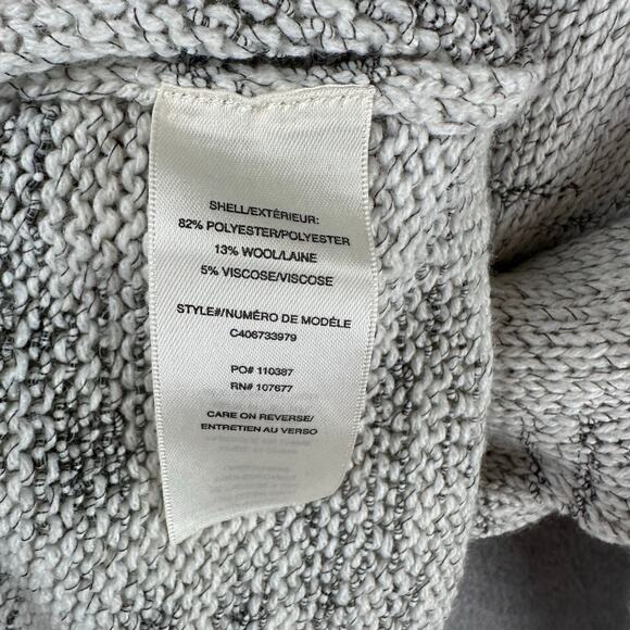 Alice + Olivia Knit Sweater Size S Gray Marled Round Neck Wool Blend Pullover - Picture 6 of 10